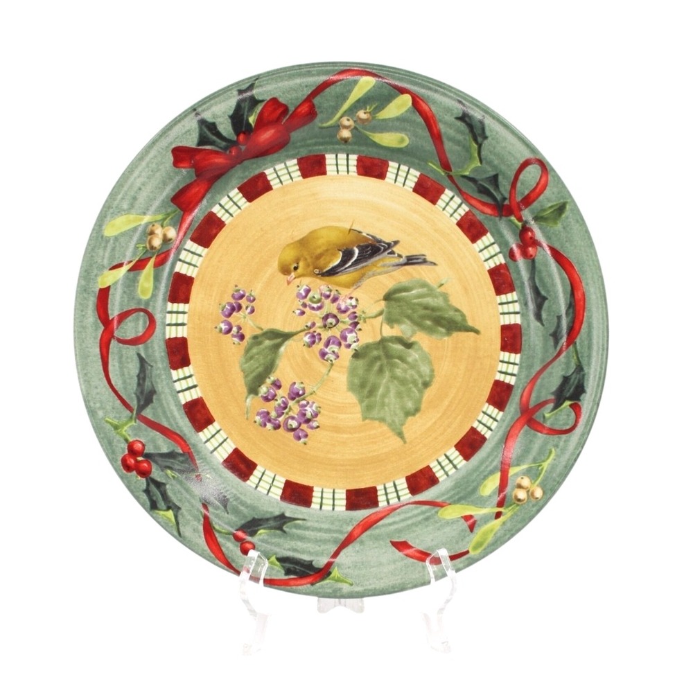 LENOX "WINTER GREETINGS‎ EVERYDAY" GOLDFINCH 10 3/4" DINNER PLATE